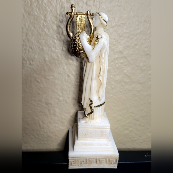 Apollo Alabaster Statue Greek God of Sun, Prophecy, Healing, Arts - Picture 2 of 6